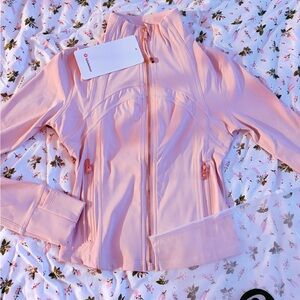 Lululemon Athletica Light Pink Gold Zip